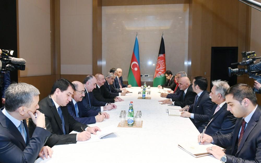 Prezident İlham Əliyev Əfqanıstan Prezidenti Məhəmməd Əşrəf Qani ilə görüşüb (FOTO) (YENİLƏNİB)