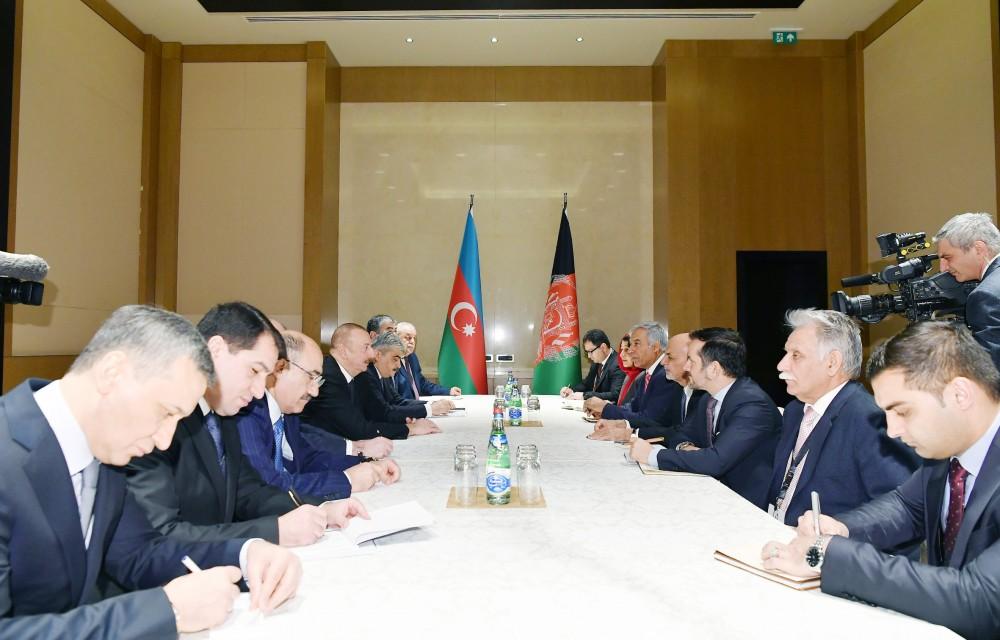 Prezident İlham Əliyev Əfqanıstan Prezidenti Məhəmməd Əşrəf Qani ilə görüşüb (FOTO) (YENİLƏNİB)