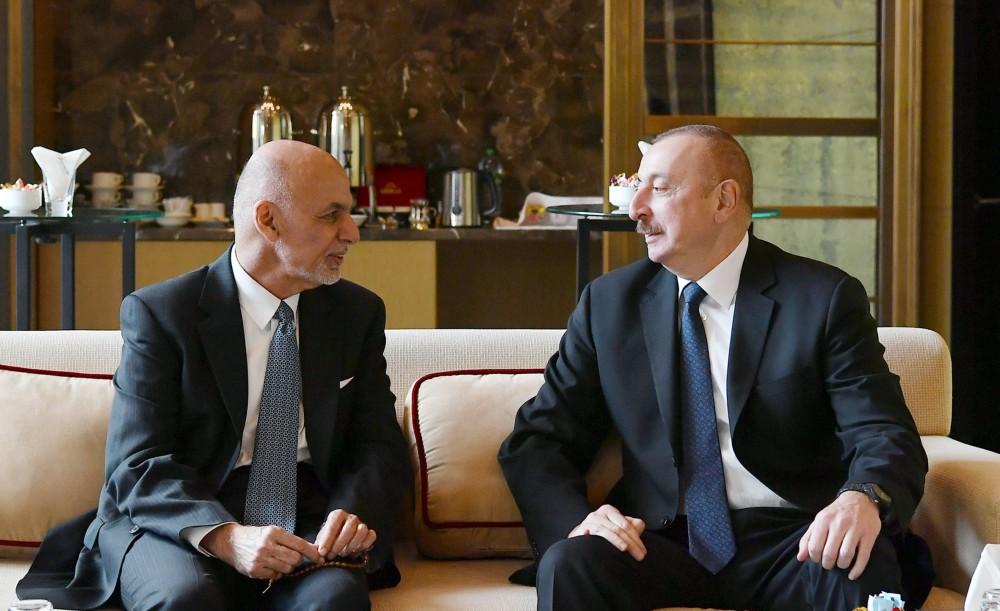 Prezident İlham Əliyev Əfqanıstan Prezidenti Məhəmməd Əşrəf Qani ilə görüşüb (FOTO) (YENİLƏNİB)