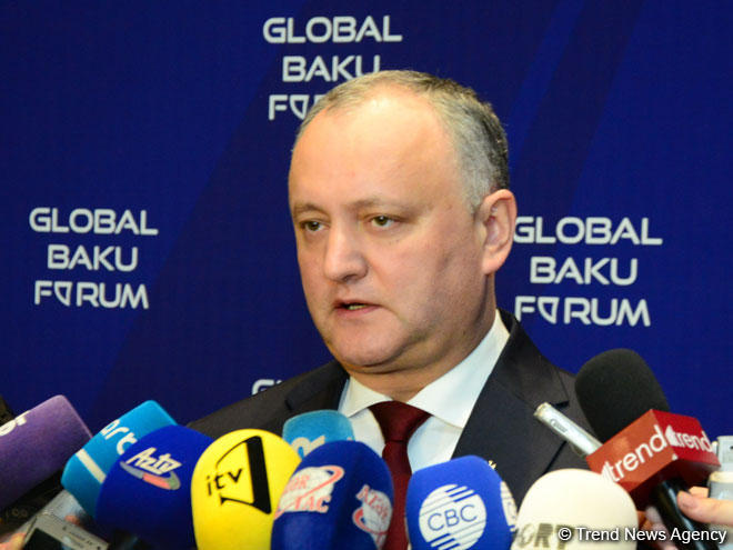İqor Dodon: Yeni hökumət formalaşdırılandan sonra Azərbaycan-Moldova hökumətlərarası komissiyasının iclası keçirilə bilər