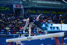Bakıda idman gimnastikası üzrə Dünya Kubokunda ikinci yarış günü başladı (FOTO)