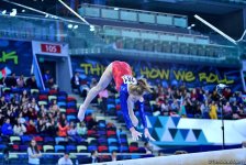 Milli Gimnastika Arenasında idman gimnastikası üzrə Dünya Kuboku çərçivəsində yarışlar davam edir (FOTO)