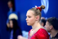 Milli Gimnastika Arenasında idman gimnastikası üzrə Dünya Kuboku çərçivəsində yarışlar davam edir (FOTO)