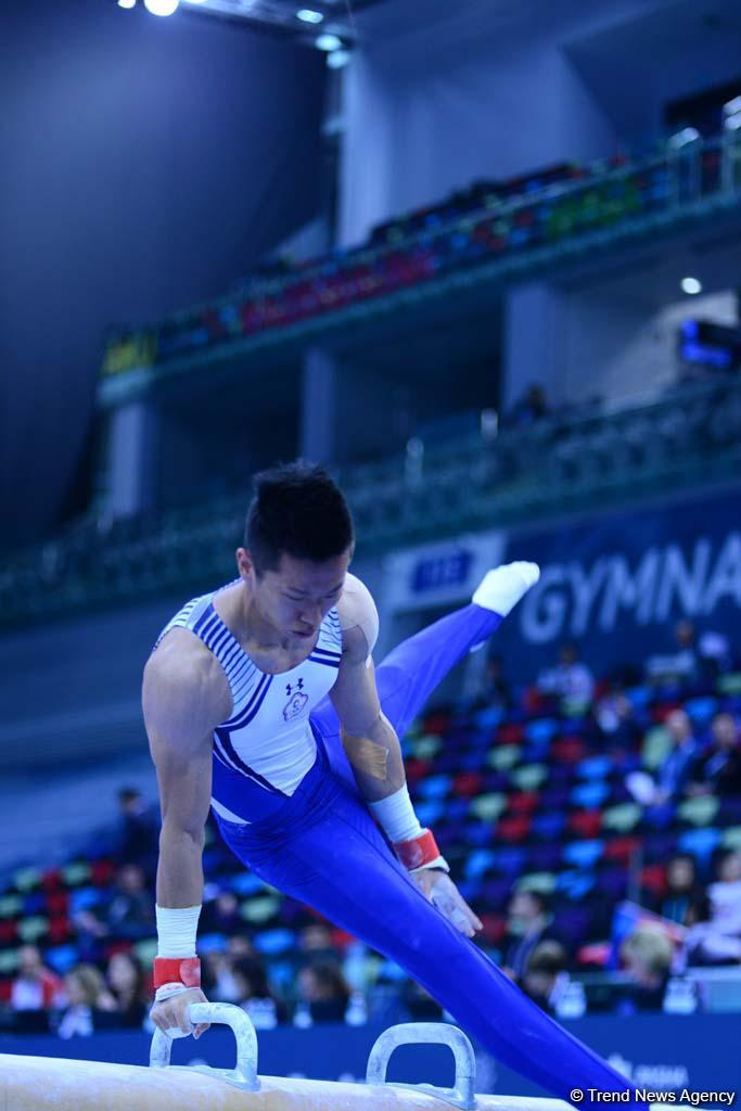 Bakıda idman gimnastikası üzrə Dünya Kubokunda ikinci yarış günü başladı (FOTO)