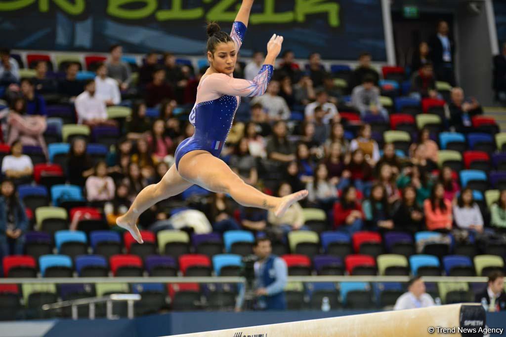 Bakıda idman gimnastikası üzrə Dünya Kubokunda ikinci yarış günü başladı (FOTO)