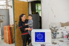 Heydər Əliyev Fondu aztəminatlı ailələrə ənənəvi Novruz sovqatları paylayır (FOTO)