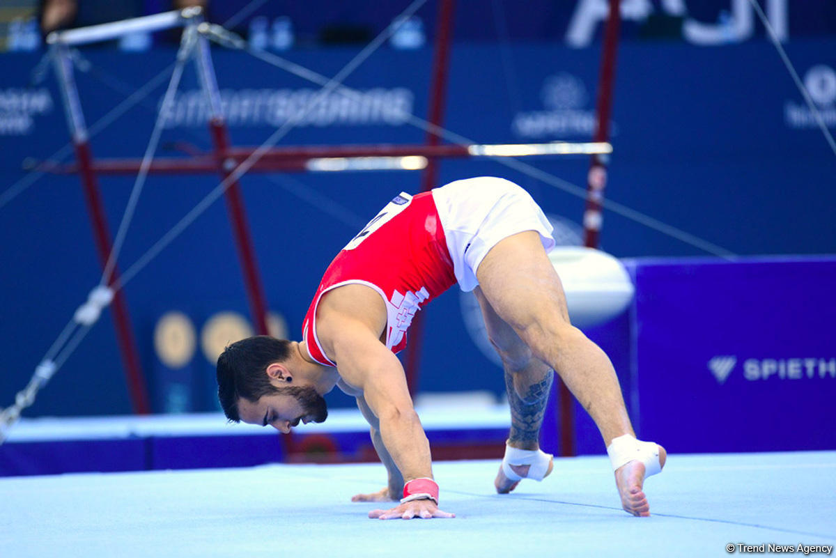 Bakıda idman gimnastikası üzrə Dünya Kubokunda final mərhələsi başladı (FOTO)