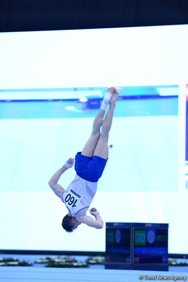 Bakıda idman gimnastikası üzrə Dünya Kubokunda final mərhələsi başladı (FOTO)
