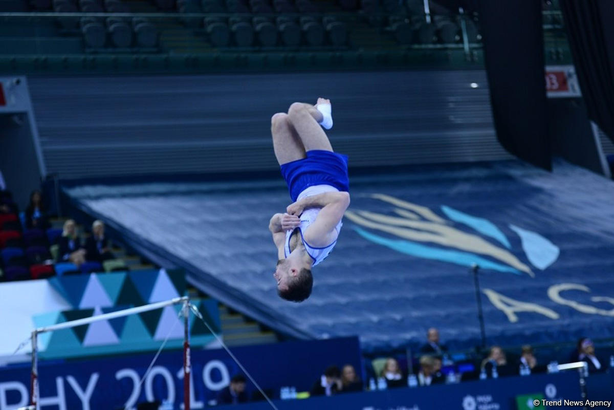 Bakıda idman gimnastikası üzrə Dünya Kubokunda final mərhələsi başladı (FOTO)
