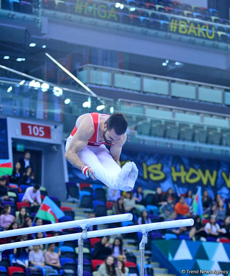 Bakıda Dünya Kubokunda rusiyalı birinci, türkiyəli gimnast isə ikinci oldu (FOTO)