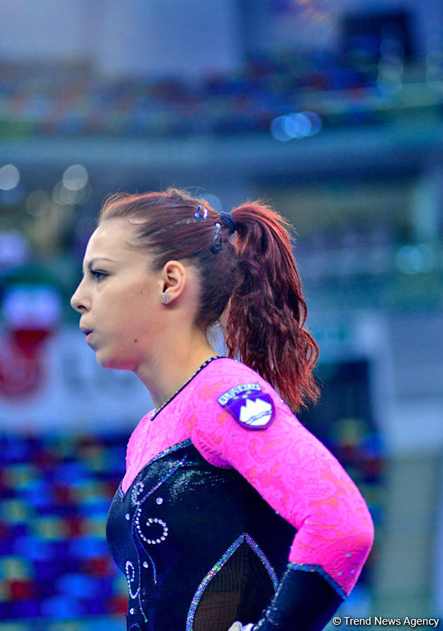 Bakıda idman gimnastikası üzrə Dünya Kubokunda final mərhələsi başladı (FOTO)