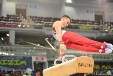 Milli Gimnastika Arenasında idman gimnastikası üzrə Dünya Kubokunun final yarışları (FOTO)