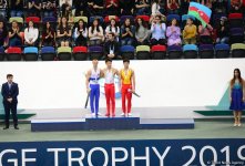 Bakıda idman gimnastikası üzrə Dünya Kubokunun qaliblərinin mükafatlandırılması mərasimi olub (FOTO)