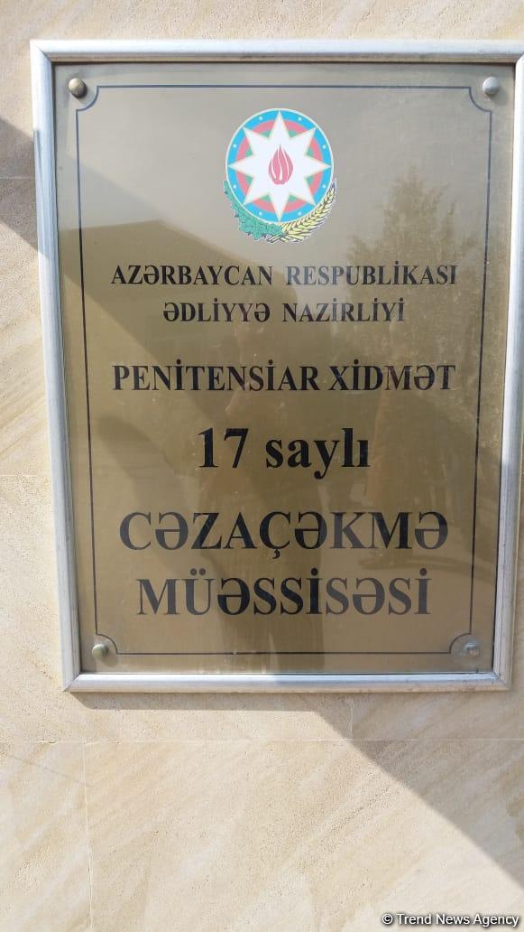 17 saylı cəzaçəkmə müəssisəsində əfv sərəncamı şamil olunmuşlar arasında əcnəbilər də var (FOTO)