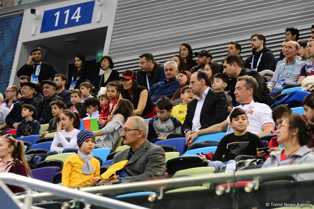 Milli Gimnastika Arenasında idman gimnastikası üzrə Dünya Kubokunun final yarışları (FOTO)