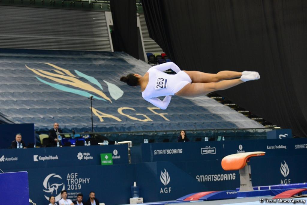 Milli Gimnastika Arenasında idman gimnastikası üzrə Dünya Kubokunun final yarışları (FOTO)