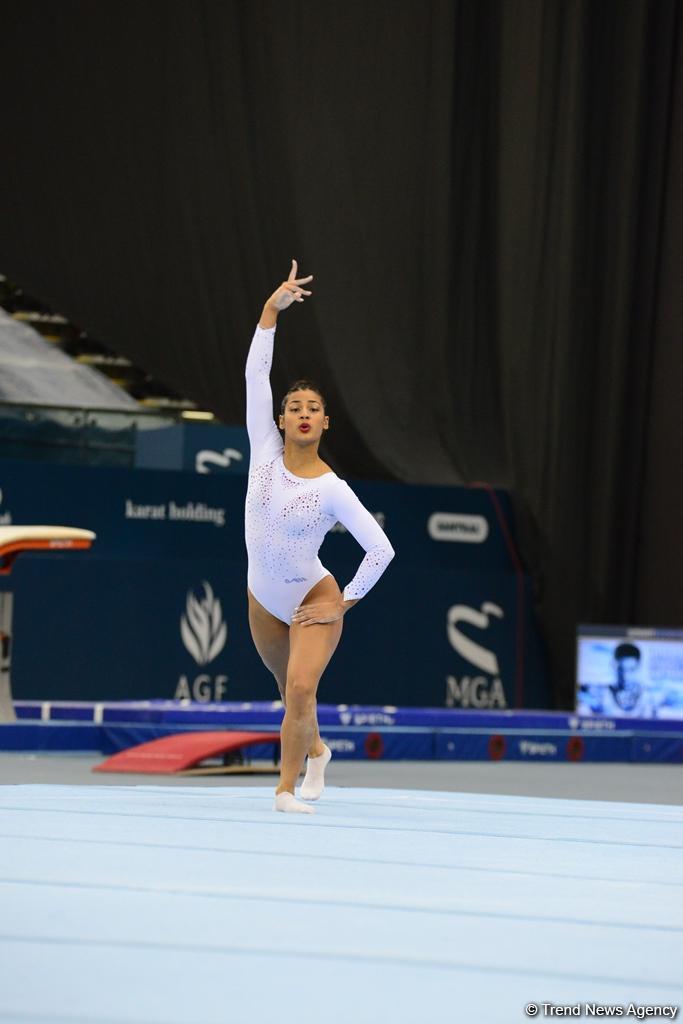 Milli Gimnastika Arenasında idman gimnastikası üzrə Dünya Kubokunun final yarışları (FOTO)