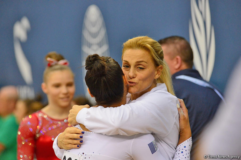 Milli Gimnastika Arenasında idman gimnastikası üzrə Dünya Kubokunun final yarışları (FOTO)