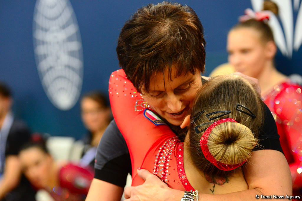 Milli Gimnastika Arenasında idman gimnastikası üzrə Dünya Kubokunun final yarışları (FOTO)