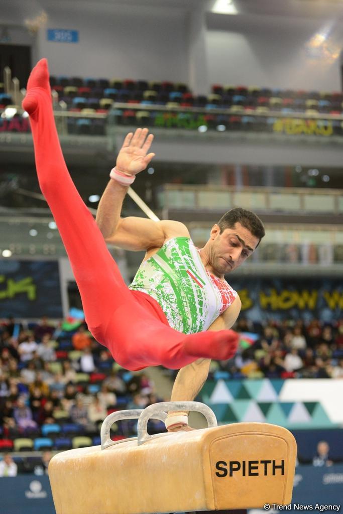 Milli Gimnastika Arenasında idman gimnastikası üzrə Dünya Kubokunun final yarışları (FOTO)