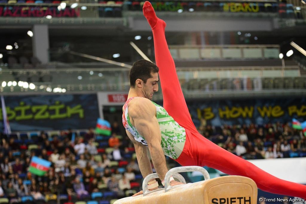 Milli Gimnastika Arenasında idman gimnastikası üzrə Dünya Kubokunun final yarışları (FOTO)