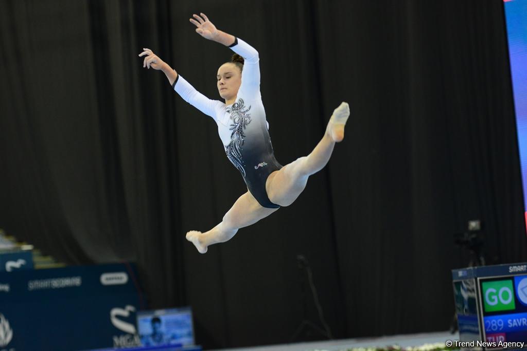 Milli Gimnastika Arenasında idman gimnastikası üzrə Dünya Kubokunun final yarışları (FOTO)