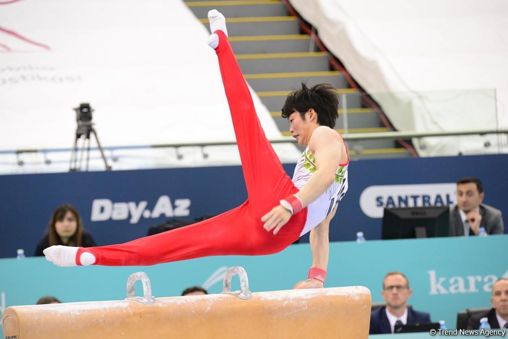 Milli Gimnastika Arenasında idman gimnastikası üzrə Dünya Kubokunun final yarışları (FOTO)