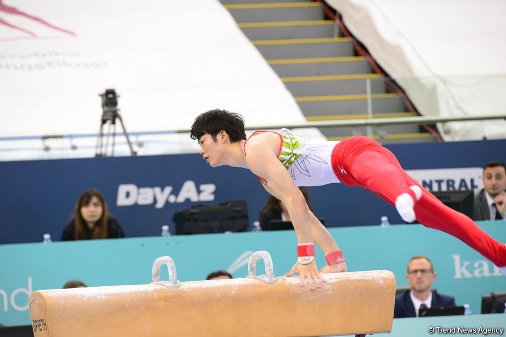 Milli Gimnastika Arenasında idman gimnastikası üzrə Dünya Kubokunun final yarışları (FOTO)