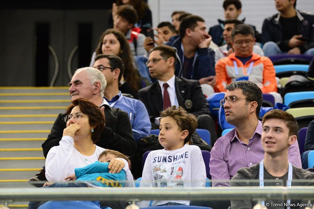 Milli Gimnastika Arenasında idman gimnastikası üzrə Dünya Kubokunun final yarışları (FOTO)