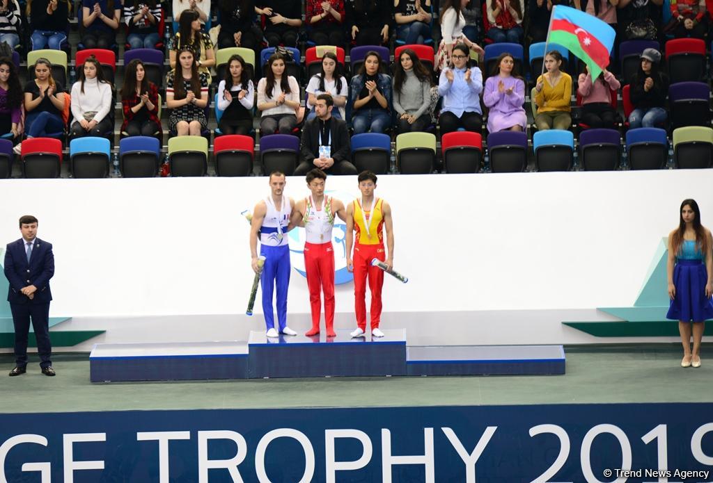 Bakıda idman gimnastikası üzrə Dünya Kubokunun qaliblərinin mükafatlandırılması mərasimi olub (FOTO)