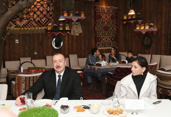 Prezident İlham Əliyev: Bizim tariximiz qorunur, tarixi abidələr bərpa olunur və İçərişəhər öz gözəl simasını saxlayır