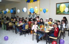 Heydər Əliyev Fondunun təşəbbüsü ilə kimsəsiz və xüsusi qayğıya ehtiyacı olan uşaqlar üçün Novruz şənlikləri keçirilib (FOTO)