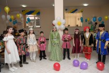 Heydər Əliyev Fondunun təşəbbüsü ilə kimsəsiz və xüsusi qayğıya ehtiyacı olan uşaqlar üçün Novruz şənlikləri keçirilib (FOTO)