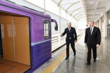 Prezident İlham Əliyev Bakı Metropoliteninin əsaslı şəkildə yenidən qurulan “Bakmil” stansiyasında yaradılan şəraitlə tanış olub (FOTO) (YENİLƏNİB)