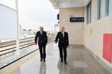 Prezident İlham Əliyev Bakı Metropoliteninin əsaslı şəkildə yenidən qurulan “Bakmil” stansiyasında yaradılan şəraitlə tanış olub (FOTO) (YENİLƏNİB)