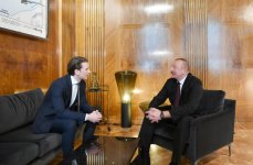 Prezident İlham Əliyev Vyanada Avstriyanın Federal Kansleri Sebastian Kurts ilə görüşüb (FOTO) (YENİLƏNİB)