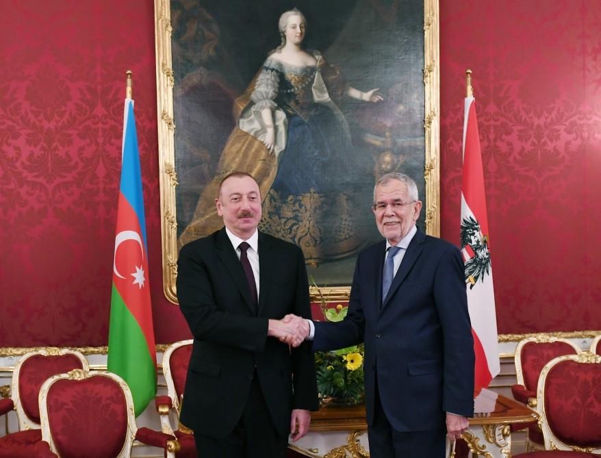Prezident İlham Əliyev Avstriyanın Federal Prezidenti Aleksander Van der Bellen ilə görüşüb (FOTO)