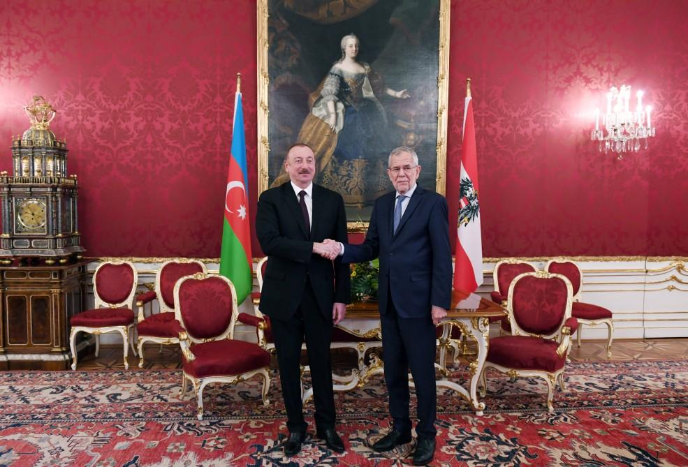 Prezident İlham Əliyev Avstriyanın Federal Prezidenti Aleksander Van der Bellen ilə görüşüb (FOTO)