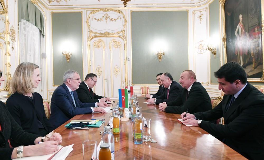Prezident İlham Əliyev Avstriyanın Federal Prezidenti Aleksander Van der Bellen ilə görüşüb (FOTO)