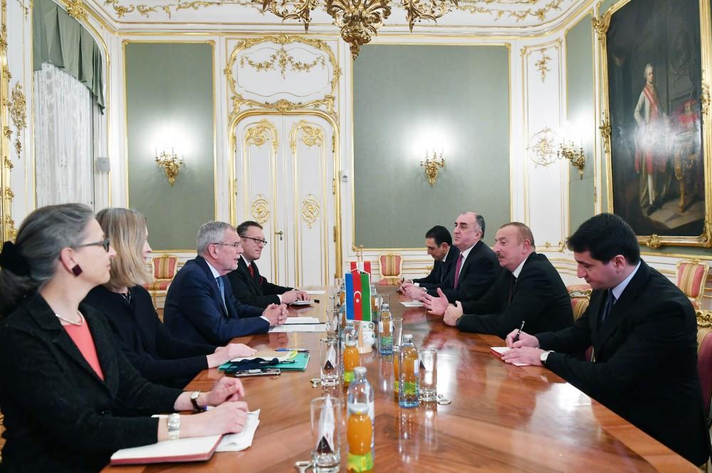 Prezident İlham Əliyev Avstriyanın Federal Prezidenti Aleksander Van der Bellen ilə görüşüb (FOTO)