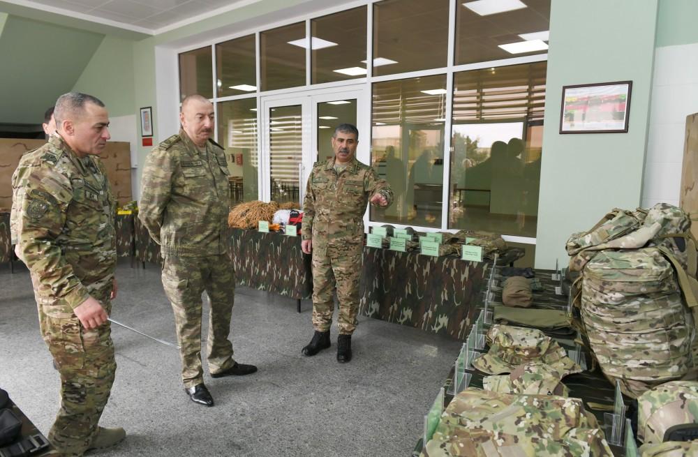 Azərbaycan Prezidenti Müdafiə Nazirliyinin Xüsusi Təyinatlı Qüvvələrinin N saylı hərbi hissəsində olub (FOTO) (YENİLƏNİB-2)
