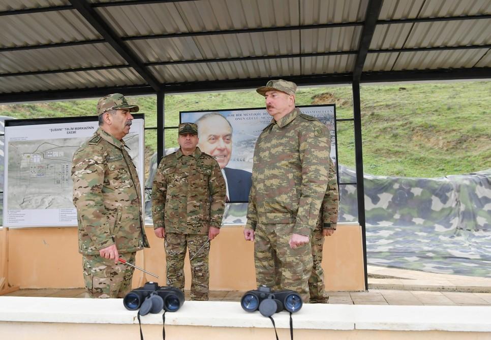 Azərbaycan Prezidenti Müdafiə Nazirliyinin Xüsusi Təyinatlı Qüvvələrinin N saylı hərbi hissəsində olub (FOTO) (YENİLƏNİB-2)