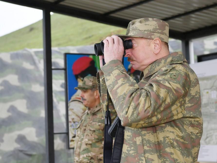 Azərbaycan Prezidenti Müdafiə Nazirliyinin Xüsusi Təyinatlı Qüvvələrinin N saylı hərbi hissəsində olub (FOTO) (YENİLƏNİB-2)
