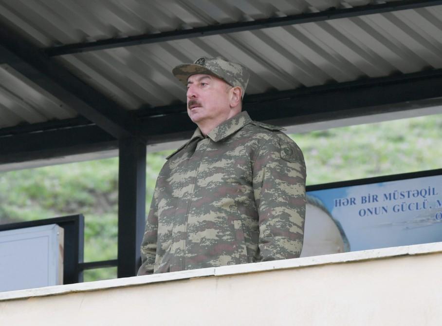 Azərbaycan Prezidenti Müdafiə Nazirliyinin Xüsusi Təyinatlı Qüvvələrinin N saylı hərbi hissəsində olub (FOTO) (YENİLƏNİB-2)
