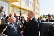 Prezident İlham Əliyev Kürdəxanıda məcburi köçkün ailələri üçün yeni yaşayış kompleksinin açılışında iştirak edib (FOTO) (YENİLƏNİB 3)