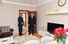 Prezident İlham Əliyev Kürdəxanıda məcburi köçkün ailələri üçün yeni yaşayış kompleksinin açılışında iştirak edib (FOTO) (YENİLƏNİB 3)