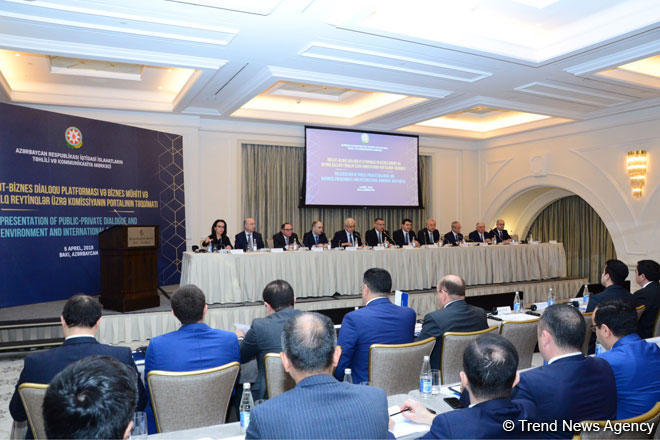 Bakıda Dövlət-Biznes Dialoqu Platformasının təqdimatı keçirilir (FOTO) (YENİLƏNİB)