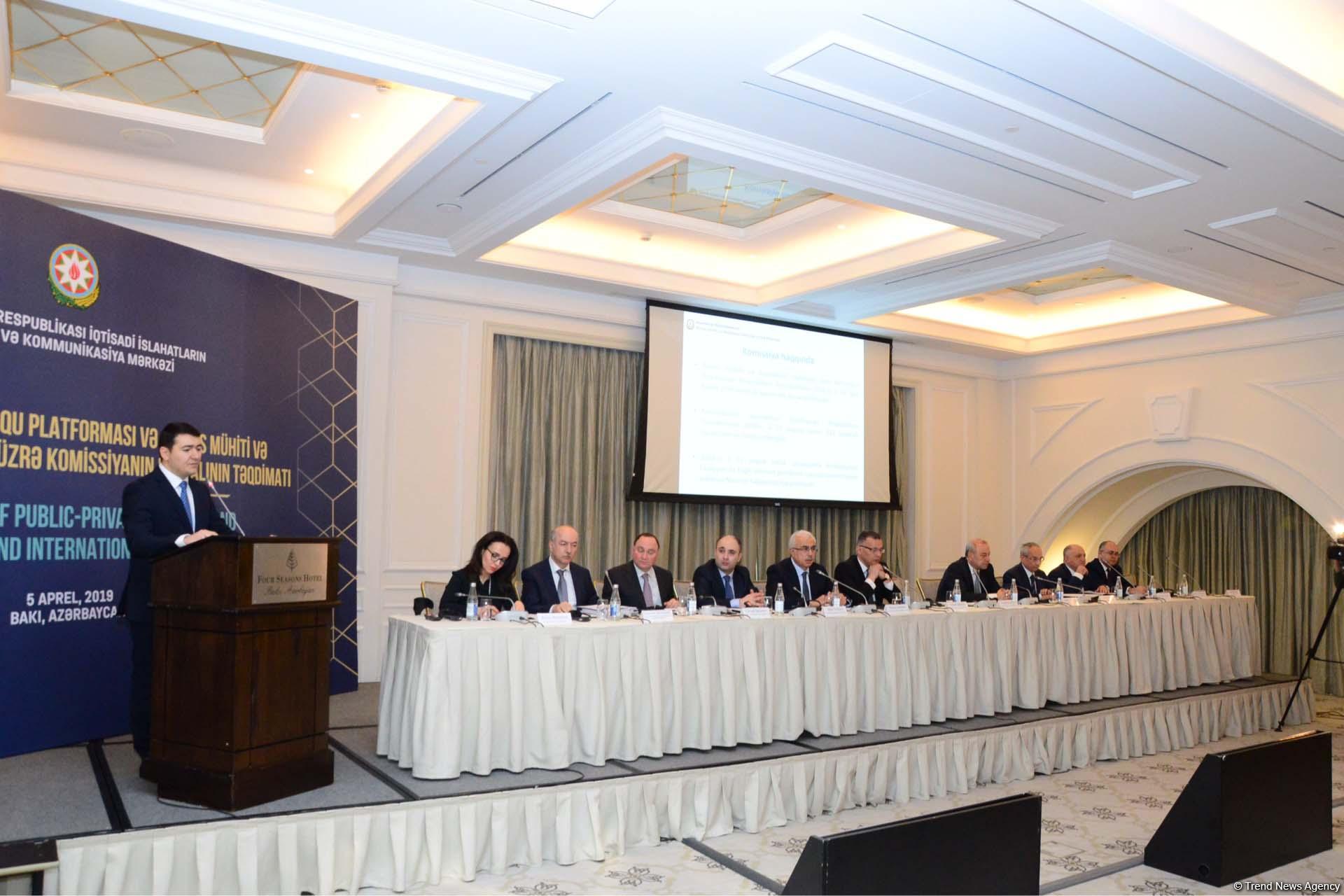 Bakıda Dövlət-Biznes Dialoqu Platformasının təqdimatı keçirilir (FOTO) (YENİLƏNİB)