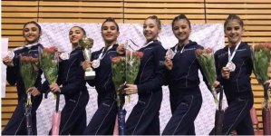 Gənc bədii gimnastlarımız Polşada 5 medal qazandılar (FOTO)