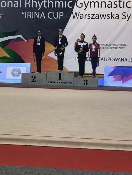 Gənc bədii gimnastlarımız Polşada 5 medal qazandılar (FOTO)